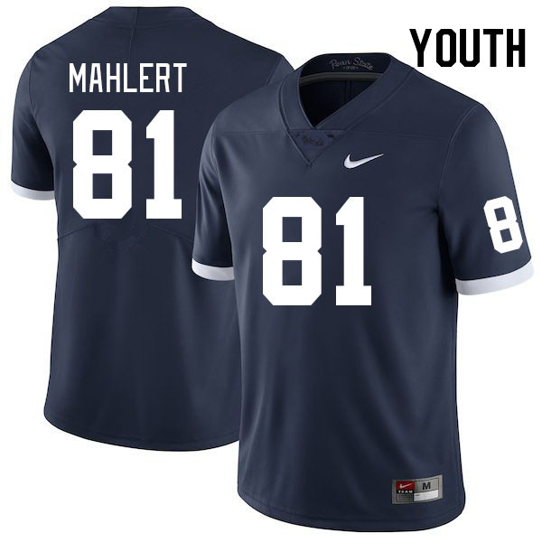 Youth #81 Jan Mahlert Penn State Nittany Lions College Football Jerseys Stitched Sale-Retro